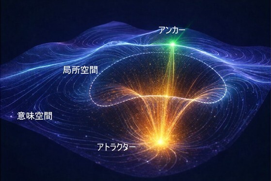 意味空間は固定された地形を持つが、その切り出し方は文脈によって変わる