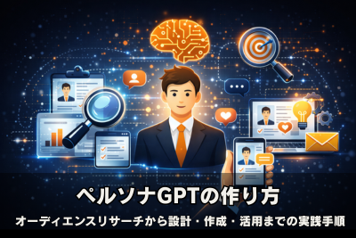 ペルソナGPTの作り方。 オーディエンスリサーチから設計・作成・活用までの実践手順