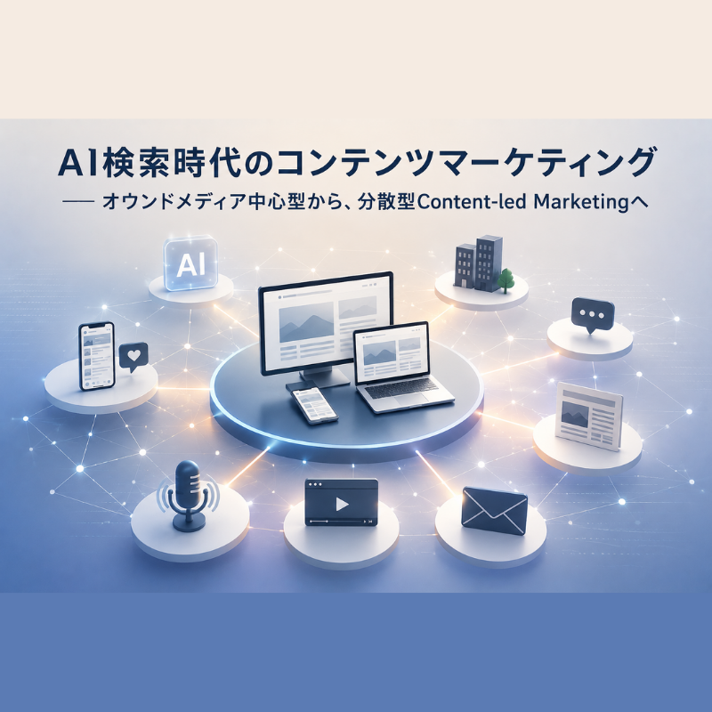 AI検索時代のコンテンツマーケティング――オウンドメディア中心型から、分散型Content-led Marketingへ