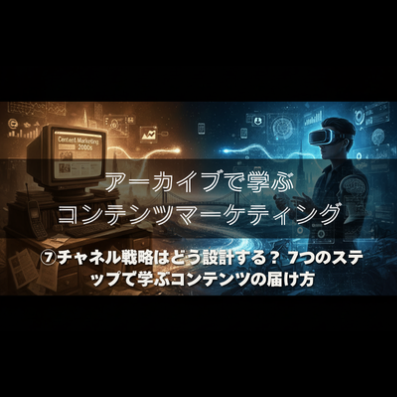 【アーカイブで学ぶコンテンツマーケティング】チャネル戦略はどう設計する？ 7つのステップに学ぶコンテンツの届け方