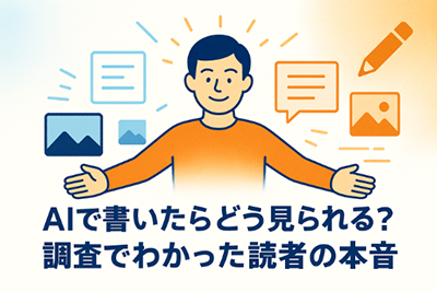 AIで書いたらどう見られる？調査でわかった読者の本音